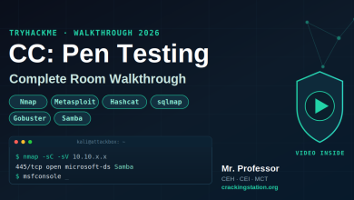 tryhackme cc pen testing